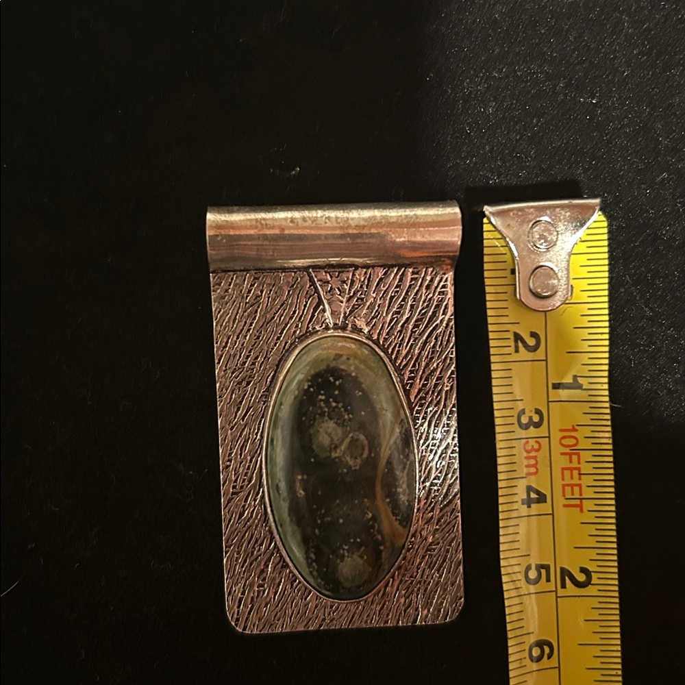 Brutalist design style pendant. Silver - Picture 6 of 6